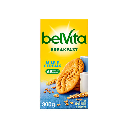 Alcampo BELVITA Fontaneda galletas desayuno con 5 cereales caja 300 g