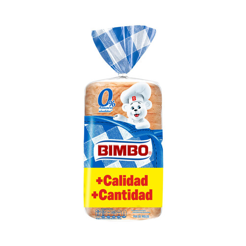 Alcampo BIMBO Pan de molde blanco con corteza sin azúcares añadidos 430 g