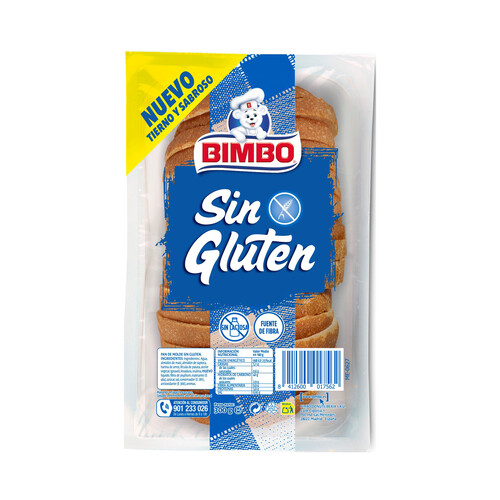 Alcampo BIMBO Pan de molde blanco sin gluten BIMBO 300 g