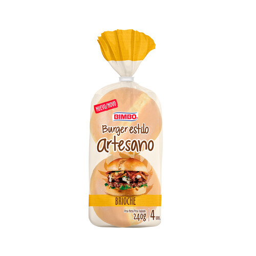 Alcampo BIMBO Pan hamburguesa artesano brioche 4 dus 240 g