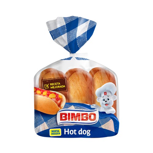 Alcampo BIMBO Pan para perritos calientes (Hot Dog) 6 uds. 330 g