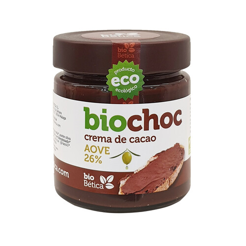 Alcampo BIOCHOC Crema de cacao 36 % aceite oliva virgen extra ecológica 200 g