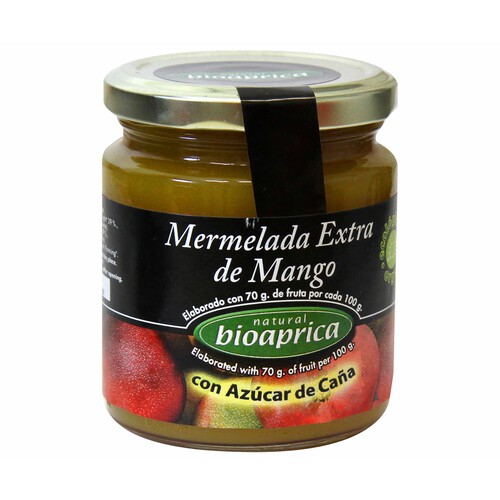 Alcampo BIOJAM ABEROS Mermelada de mango con azúcar de caña ecológico BIOAPRICA 275 g
