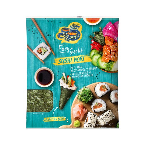 Alcampo BLUE DRAGON Alga nori 5 hojas BLUE DRAGON 11 g