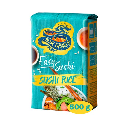 Alcampo BLUE DRAGON Arroz para hacer Sushi BLUE DRAGON 500 g