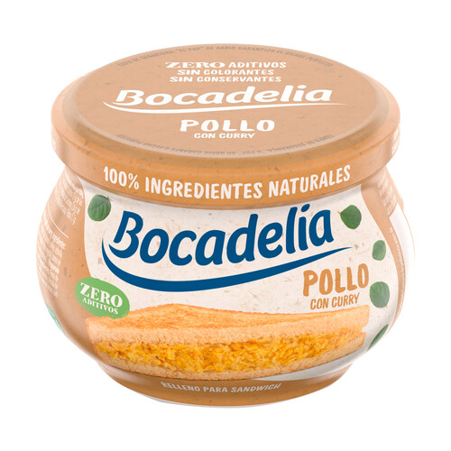 Alcampo BOCADELIA Relleno sandwich sabor a pollo con curry BOCADELIA 180 g