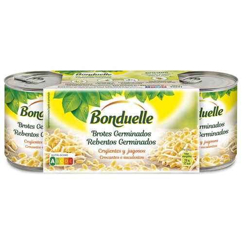 Alcampo BONDUELLE Brotes de soja germinado pack 3 uds. x 90 g