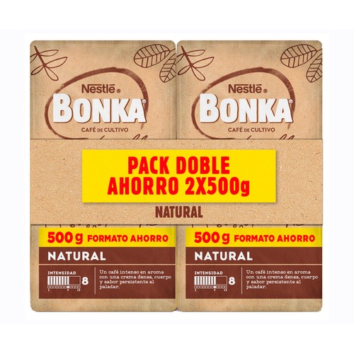 Alcampo BONKA Café molido natural pack 2 uds. x 500 g