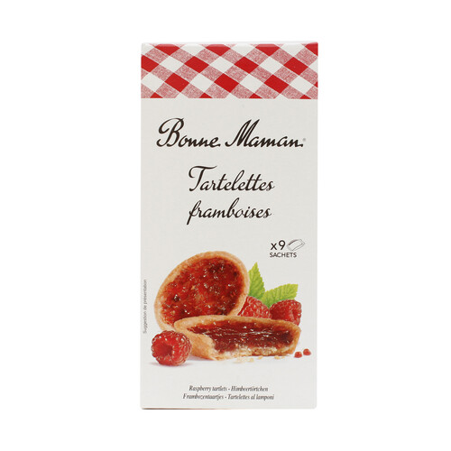 Alcampo BONNE MAMAN Tartaletas rellena de frambuesa 135 g