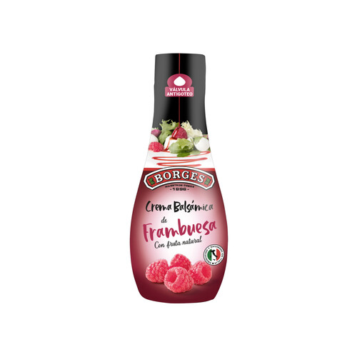 Alcampo BORGES Crema de vinagre balsámico con sabor a frambuesa 250 g