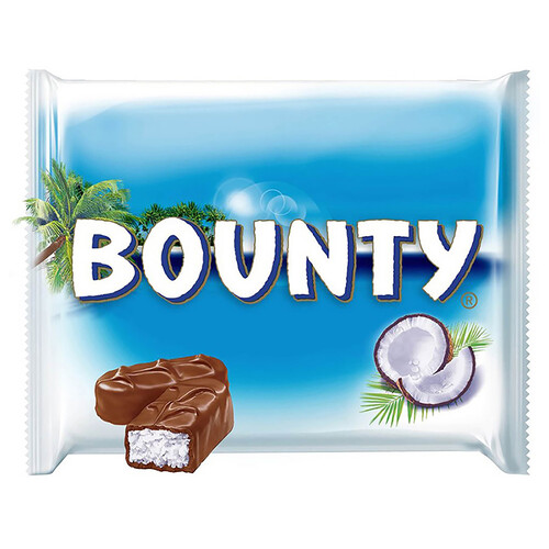 Alcampo BOUNTY Barrittas de chocolate con leche rellenas de coco 5 uds 28 5 g