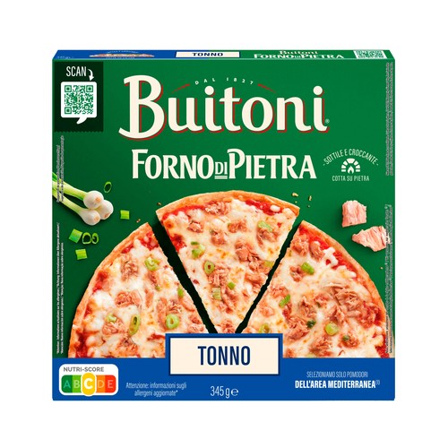 Alcampo BUITONI Forno di pietra Pizza de atún de masa fina y crujiente 345 g