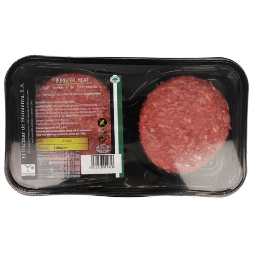 Alcampo Burger meat de vacuno IGP Ternera de Extremadura 2 x 150 g