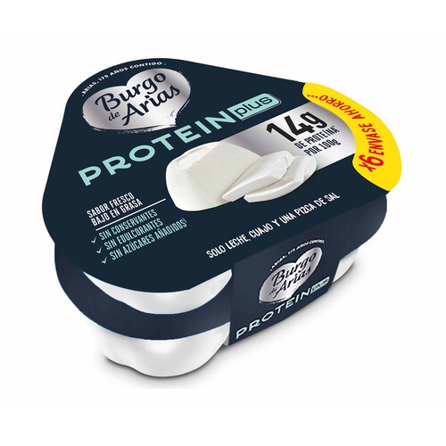 Alcampo BURGO DE ARIAS Queso fresco potein plus 6 x 70 gr