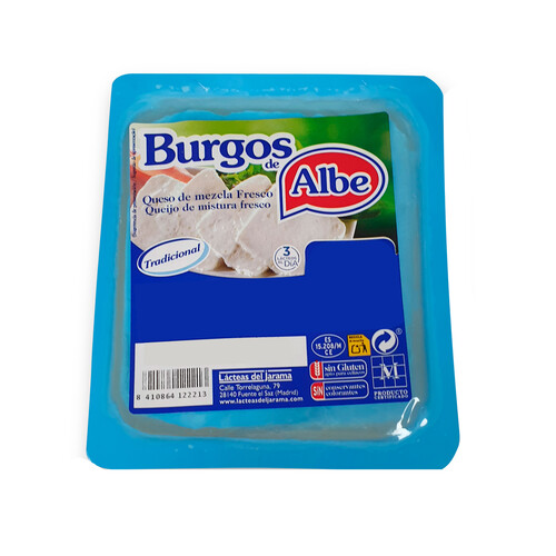 Alcampo BURGOS de ALBE Queso fresco tradicional tarrina de 250 g
