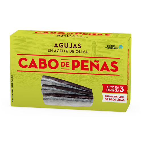 Alcampo CABO DE PEÑAS Conservas de agujas en aceite de oliva lata de 78 g