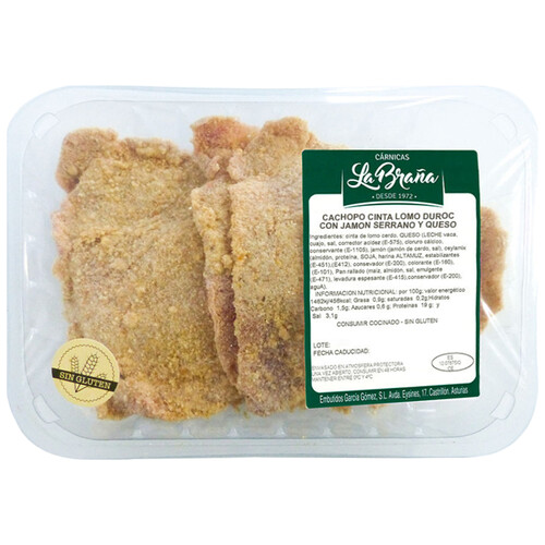 Alcampo Cachopo De Cinta De Lomo Raza Duroc Relleno Con Jamón Serrano Y Queso LA BRAÑA