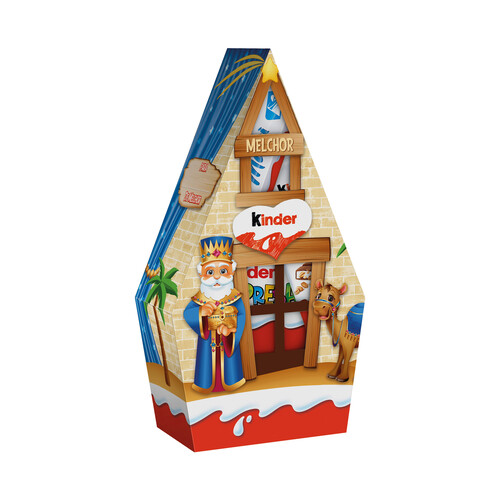 Alcampo Calendario de Adviento casita chocolate con leche KINDER 76 g