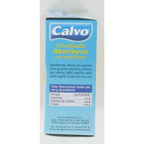 Alcampo CALVO Ensalada Marinera con Mejillones CALVO 150 gr. Peso Neto