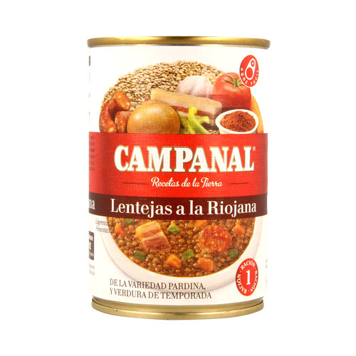 Alcampo CAMPANAL Lentejas con chorizo CAMPANAL 425 g