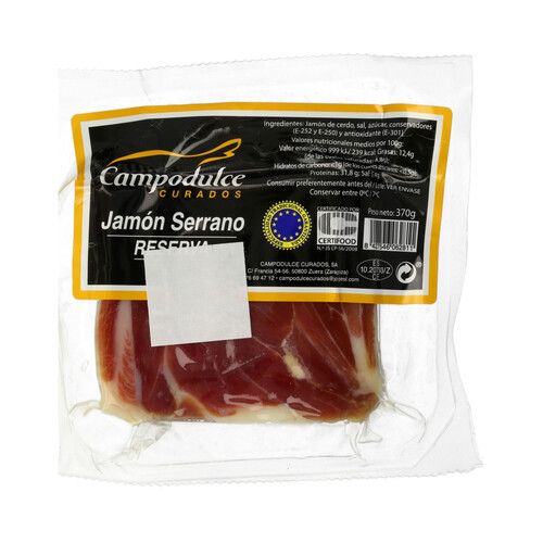 Alcampo CAMPODULCE Taco de jamón gran reserva CAMPODULCE 370 gr