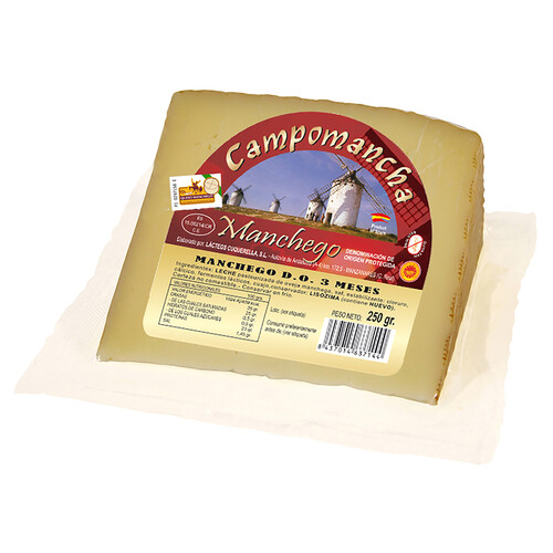 Alcampo CAMPOMANCHA Queso de oveja semicurado Manchego CAMPOMANCHA 250 g