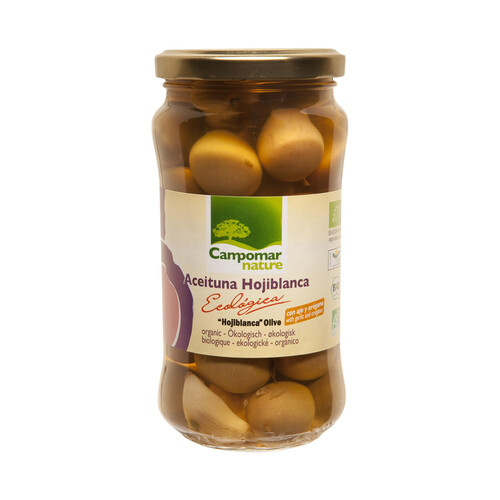Alcampo CAMPOMAR NATURE Aceituna hojiblanca de cultivo ecológico CAMPOMAR 200 g