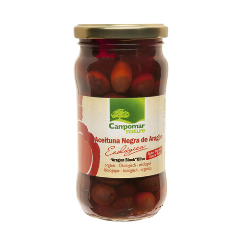 Alcampo CAMPOMAR NATURE Aceituna Negra ecológica de Aragón CAMPOMAR NATURE Tarro 200 g