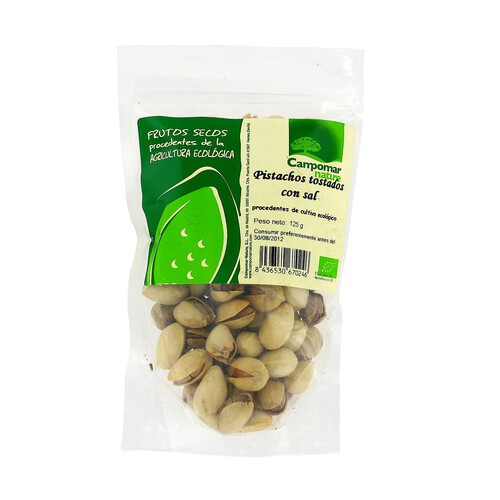 Alcampo CAMPOMAR NATURE Pistachos Tostados Con Sal ecológicos 125 g