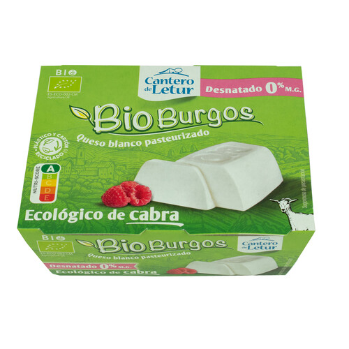 Alcampo CANTERO DE LETUR Queso ecológico de cabra CANTERO DE LETUR BIO BURGOS 2 x 100 g