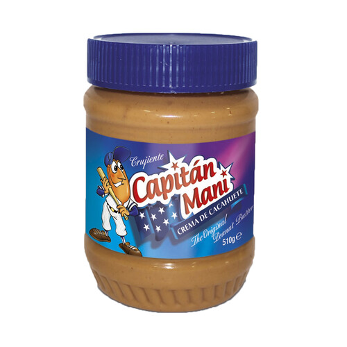 Alcampo CAPITÁN MANI Crema de cacahuete crujiente 510 g