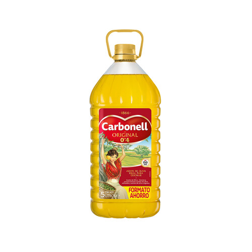 Alcampo CARBONELL Aceite de oliva suave garrafa de 5 l