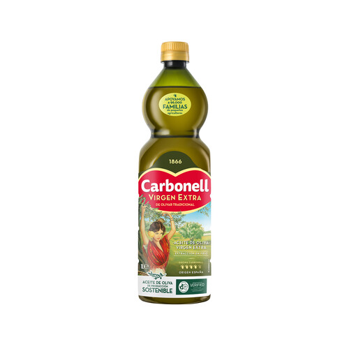 Alcampo CARBONELL Aceite de oliva virgen extra botella de 1 l