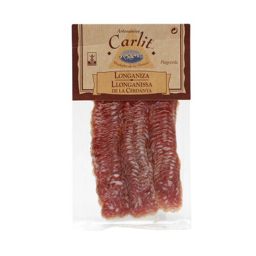 Alcampo CARLIT Longaniza de la Cerdaña sin gluten y cortada en lonchas CARLIT 100 g