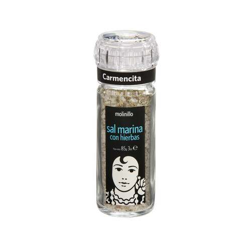 Alcampo CARMENCITA Sal marina con hierbas en molinillo CARMENCITA 60 g