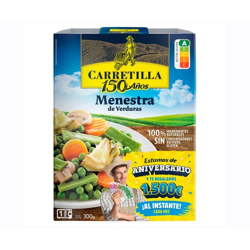 Alcampo CARRETILLA Menestra de verduras con aceite de oliva 300 g
