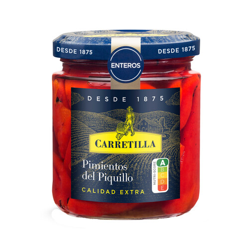 Alcampo CARRETILLA Pimientos del piquillo enteros calidad extra bote 260 g