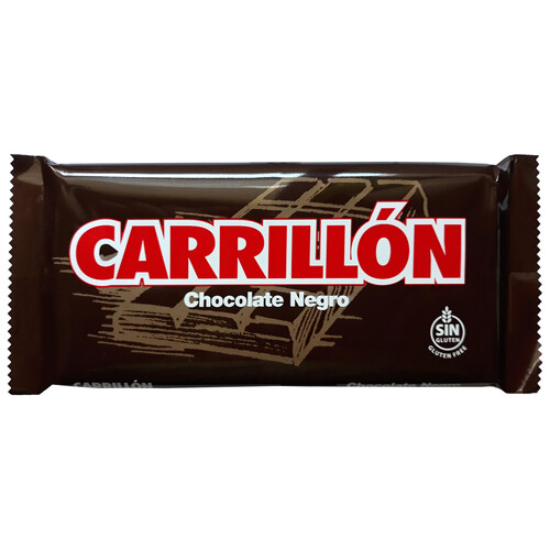 Alcampo CARRILLÓN Chocolate negro elaborado sin gluten tableta de 100 g