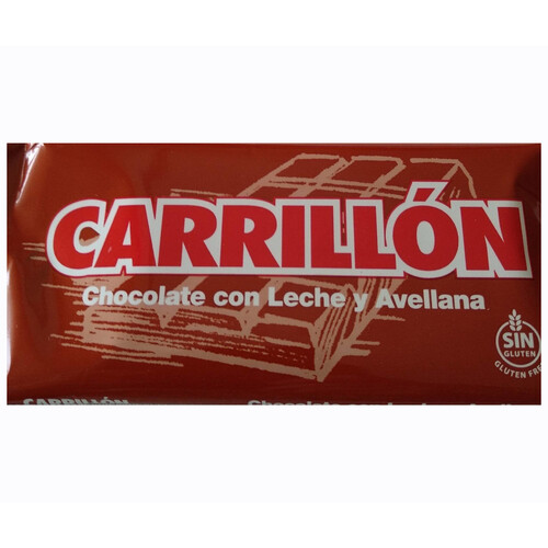 Alcampo CARRILLÓN Tableta de chocolate con leche y avellanas 100 g