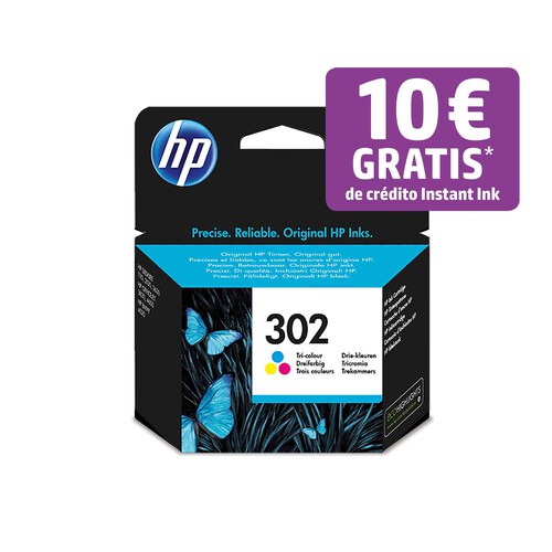 Alcampo Cartucho de tinta original HP 302 F6U65AE tricolor