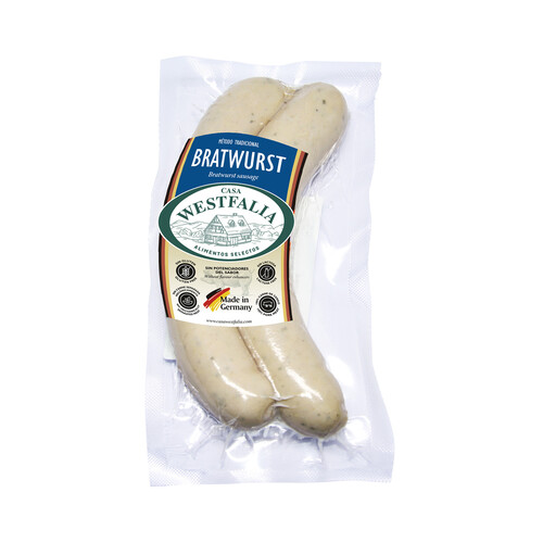 Alcampo CASA WESTFALIA Salchichas cocidas alemanas tipo Bratwurst 2 x 90 g