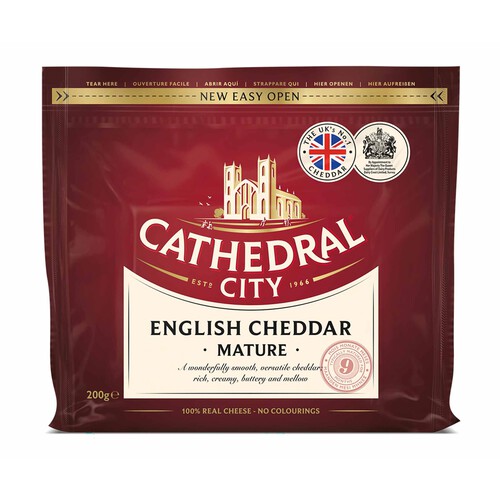 Alcampo CATHEDRAL CITY Queso cheddar curado CATHEDRAL CITY 200 gr