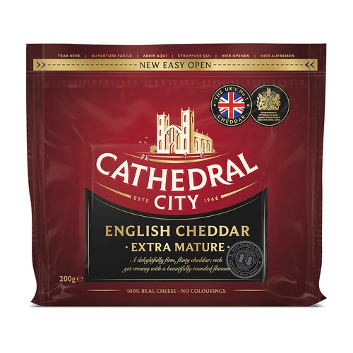 Alcampo CATHEDRAL CITY Queso cheddar extra curado CATHEDRAL CITY 200 gr