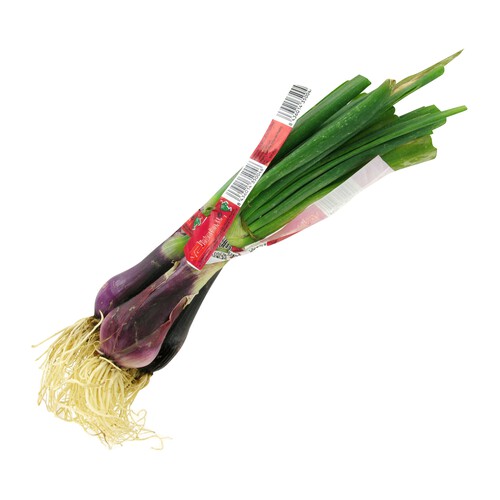 Alcampo Cebolletas rojas manojo de 350 gramos aproximadamente