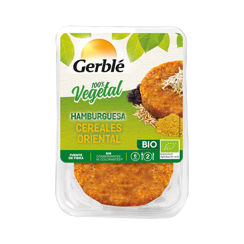 Alcampo CÉRÉAL BIO Hamburguesa ecológica de tofu con zanahorias 2 uds x 80 g