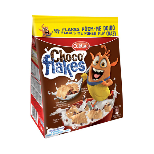 Alcampo CHOCO FLAKES Galleta con arroz inflado chocolateado 450 g