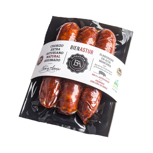 Alcampo Chorizo asturiano de calidad extra y ahudado natural EL CUCO 300 g