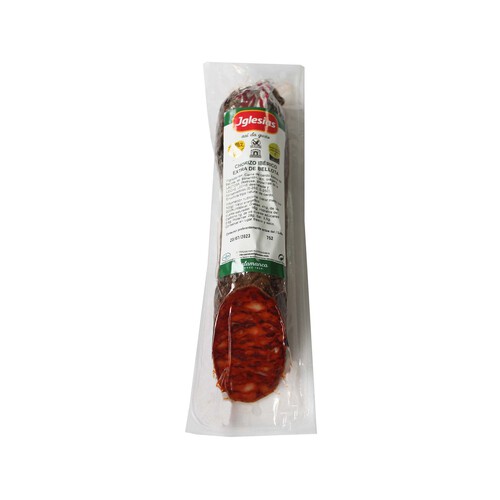 Alcampo Chorizo ibérico cular de bellota IGLESIAS - Loncha normal 2 a 3 mm