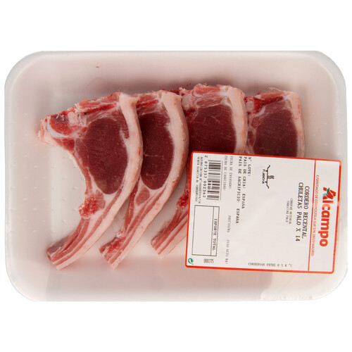 Alcampo Chuletas de calidad extra de palo de cordero