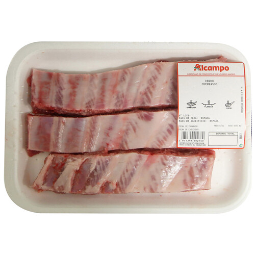 Alcampo Churrasco de cerdo blanco ideal para barbacoa plancha o freir